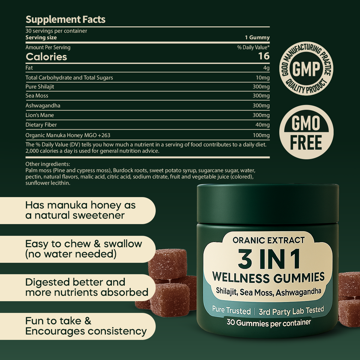 ORANIC EXTRACT™️ 3-in-1 Wellness Gummies